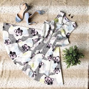 Bar III Zipper Dress | Floral Print | Size M